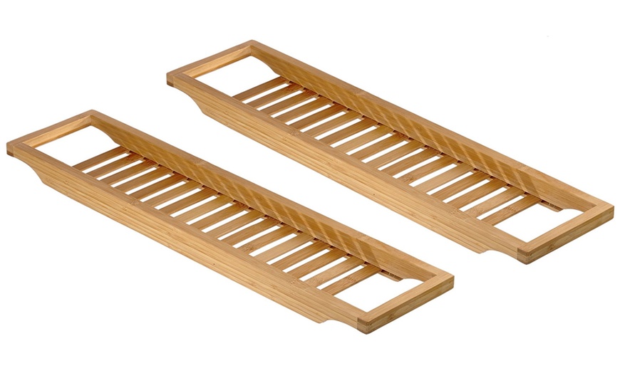 Image 3: One, Two or Three Bamboo Bath Bridges