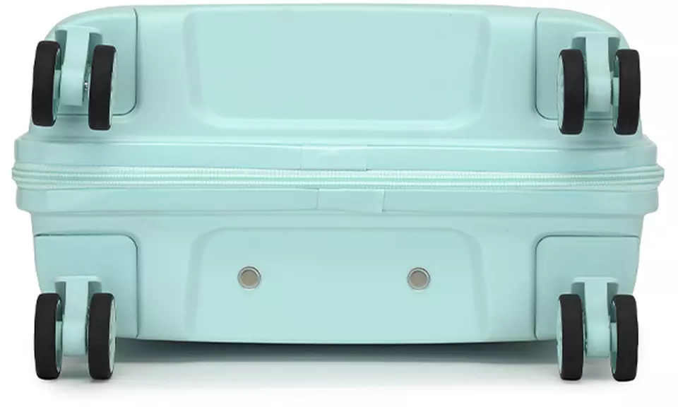 1 of 3 mintgroene koffers