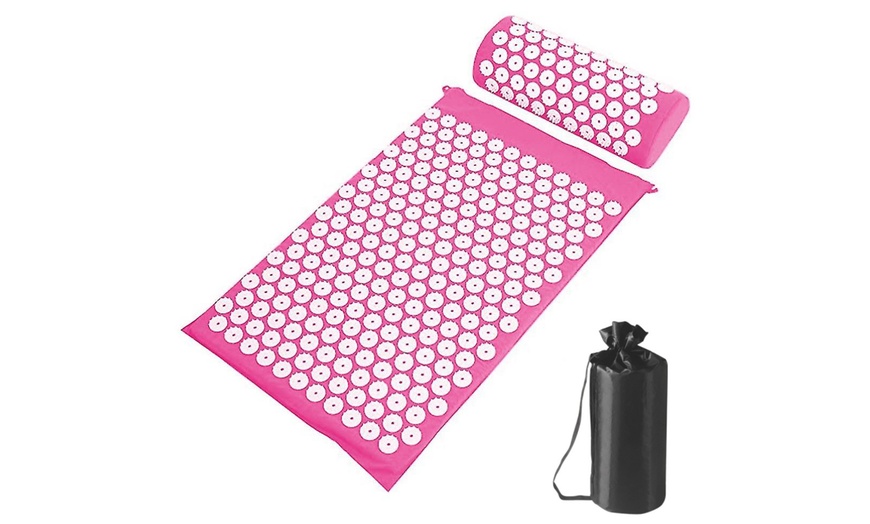 Image 5: Acupressure Mat and Pillow Set