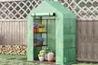 Outsunny Walk In Greenhouse with Shelves, PE cover and roll up door - Second Medium