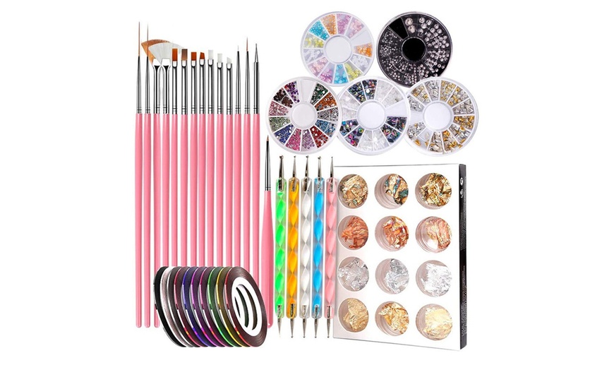 Image 1: Nail Decoration Set