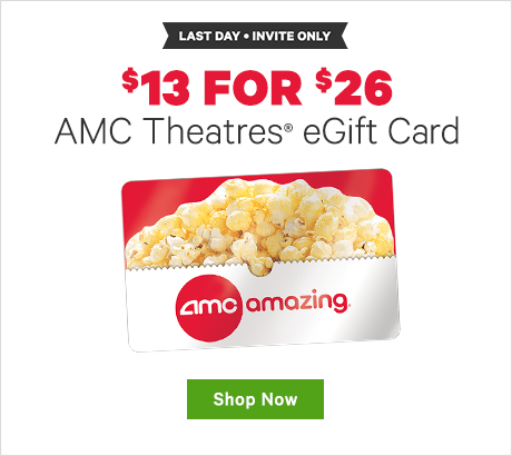 $13 for $26 AMC Theatres® eGift Card