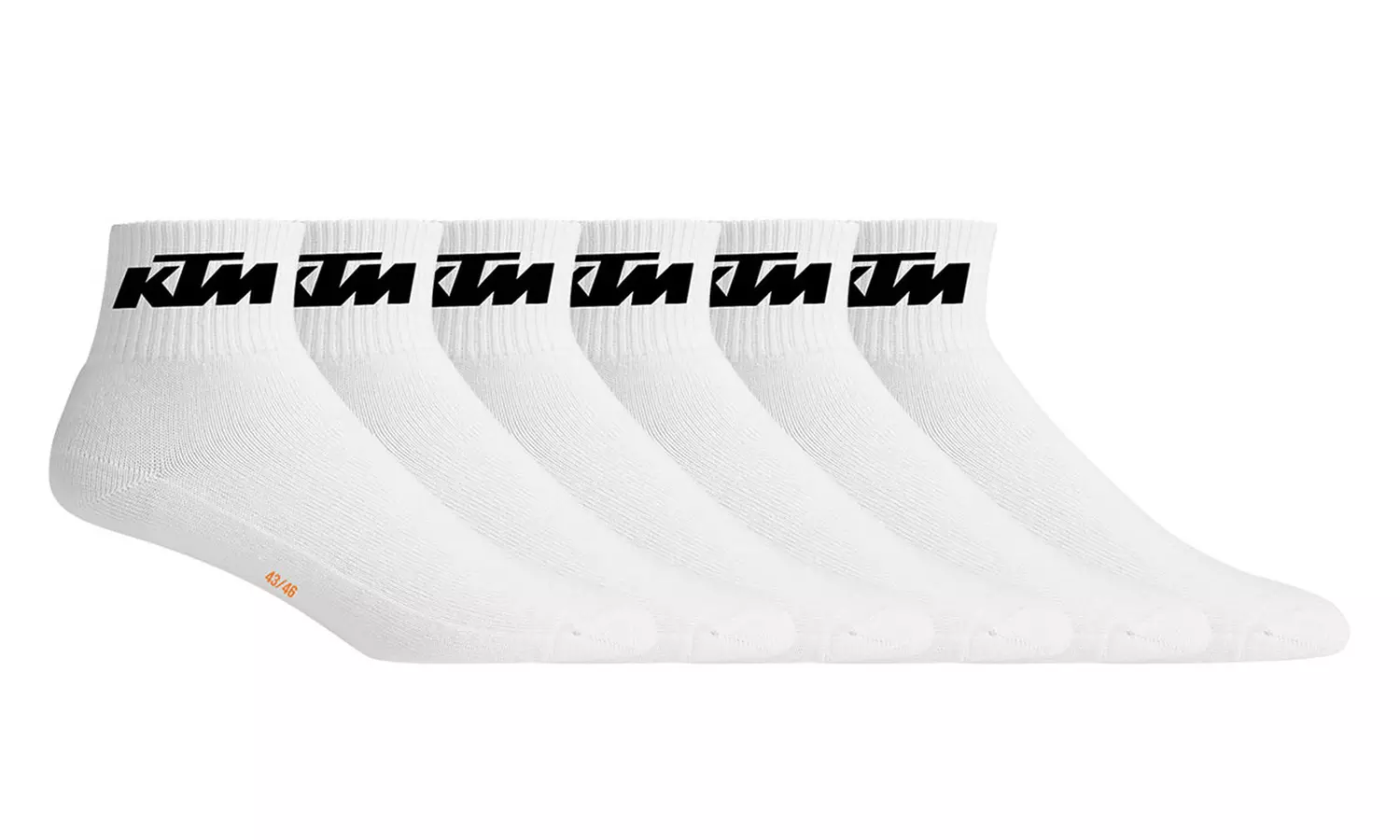 Lot de 6 paires de chaussettes courtes KTM