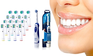  Oral-B Battery-Powered Toothbrush with Optional Replacement Heads 