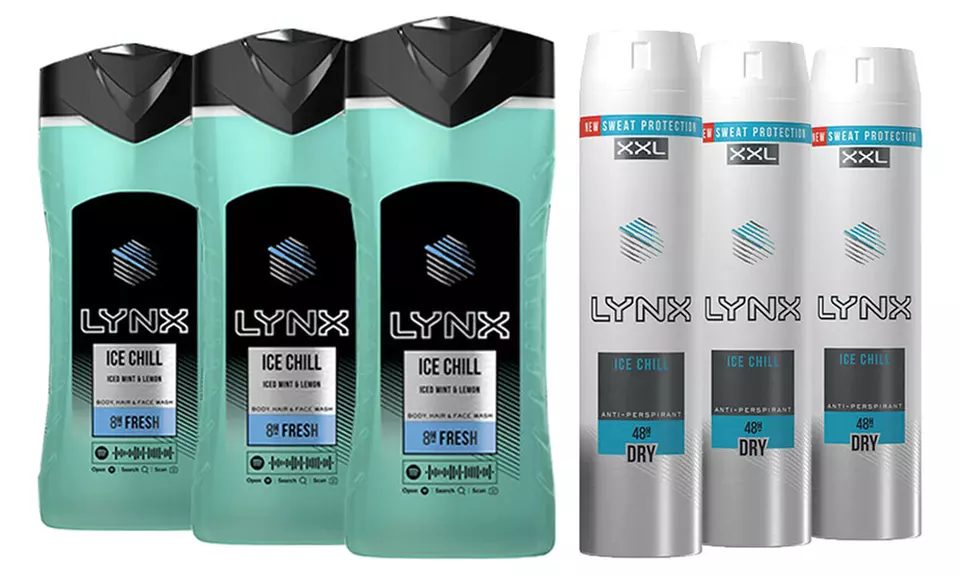 Lynx Three Shower Gels and Three Antiperspirants Sets - Image 6