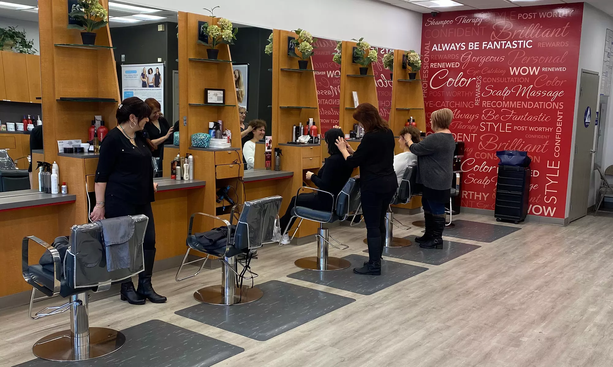 Haircut, Blow-Dry, Highlights, Color, and More at Fantastic Sams (Up to 54% Off). Four Options Available. - Primary Image