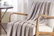 Luxury Home 50" x 60"  Soft Scroll-Embossed Throw Blanket - Second Medium