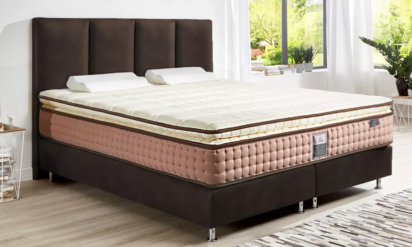 Matelas Chambord, 100% coton bio, ressorts ensachés et mémoire de forme - Primary Image