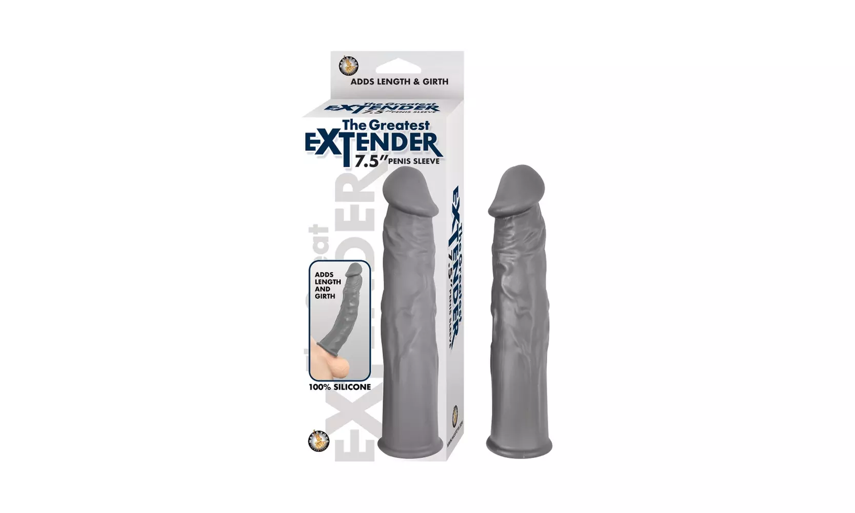 Nasstoys The Great Extender 7.5" Silicone Penis Sleeve - Second Medium