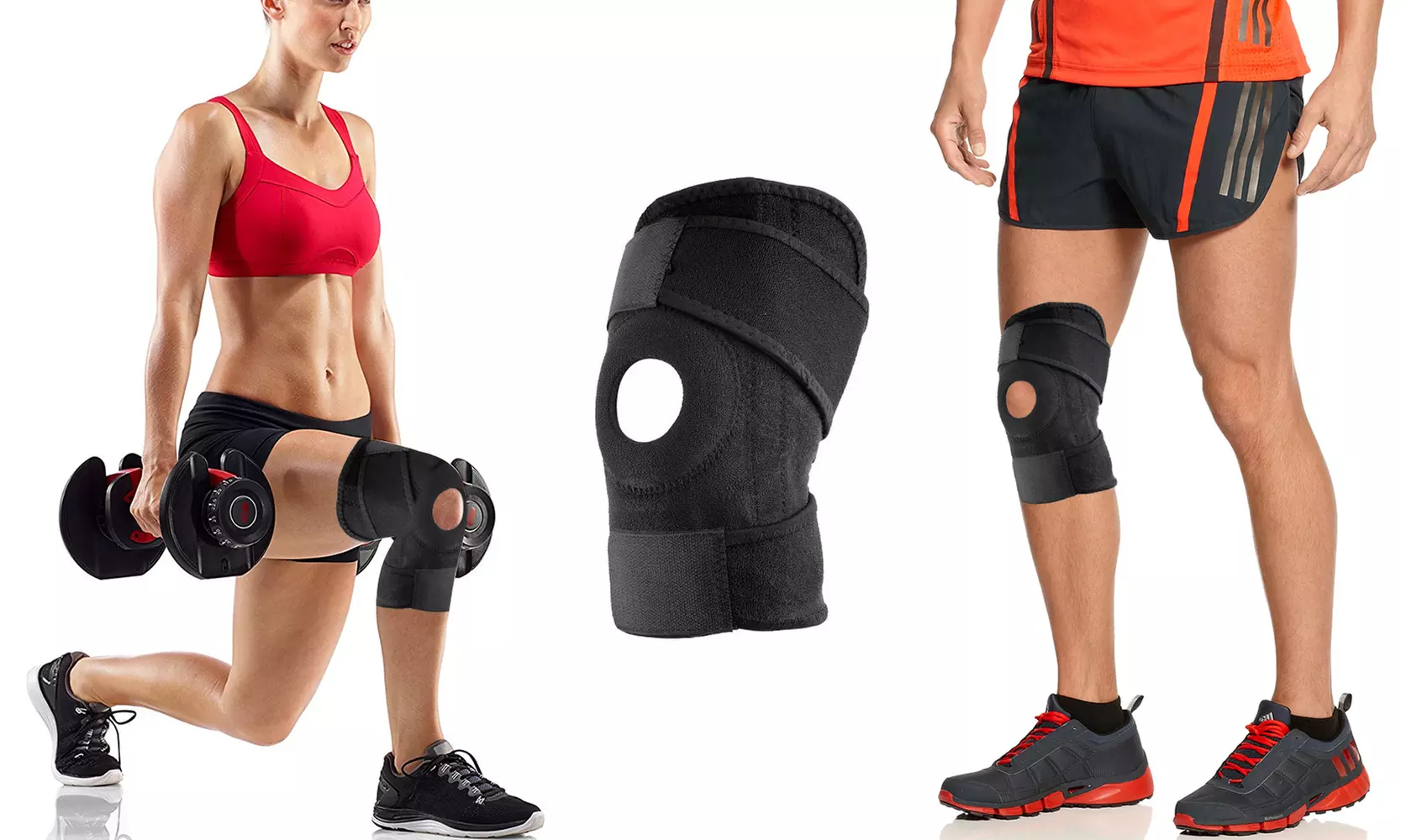 Unisex Copper Infused Knee Support Wrap (1- or 2-Pack) - Primary Image
