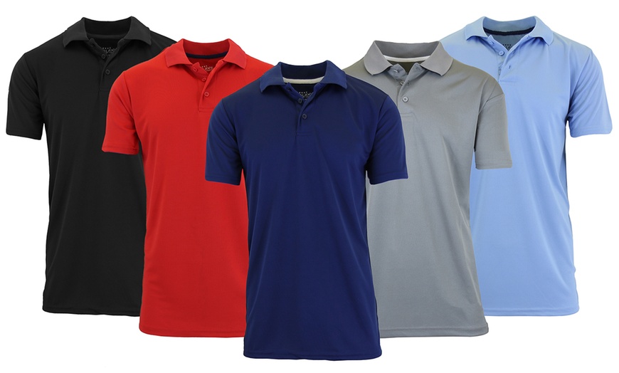 mens wicking polo shirts