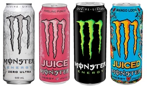 24 Monster Energy Drink Cans 500 ml