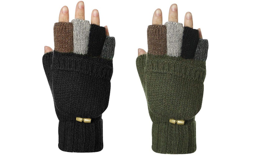 Image 7: Thermal Fingerless Gloves