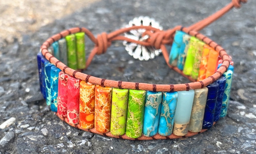 Image 9: Bracelets en pierres naturelles