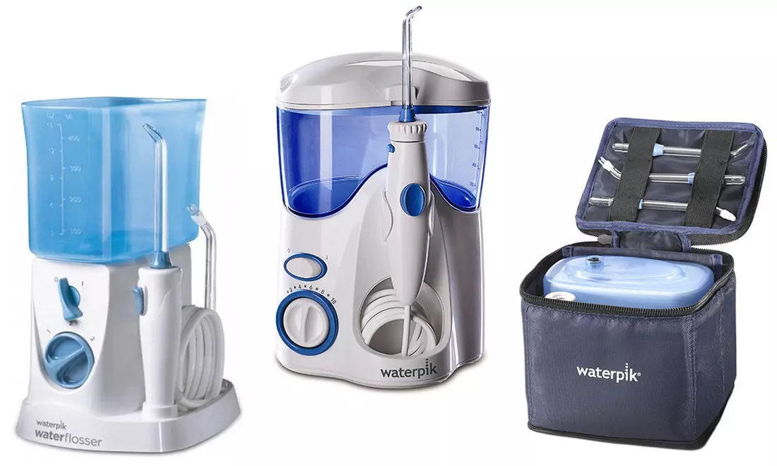 Waterpik Water Flosser and Nano Flosser with Cases and 12 Tips - Primary Image
