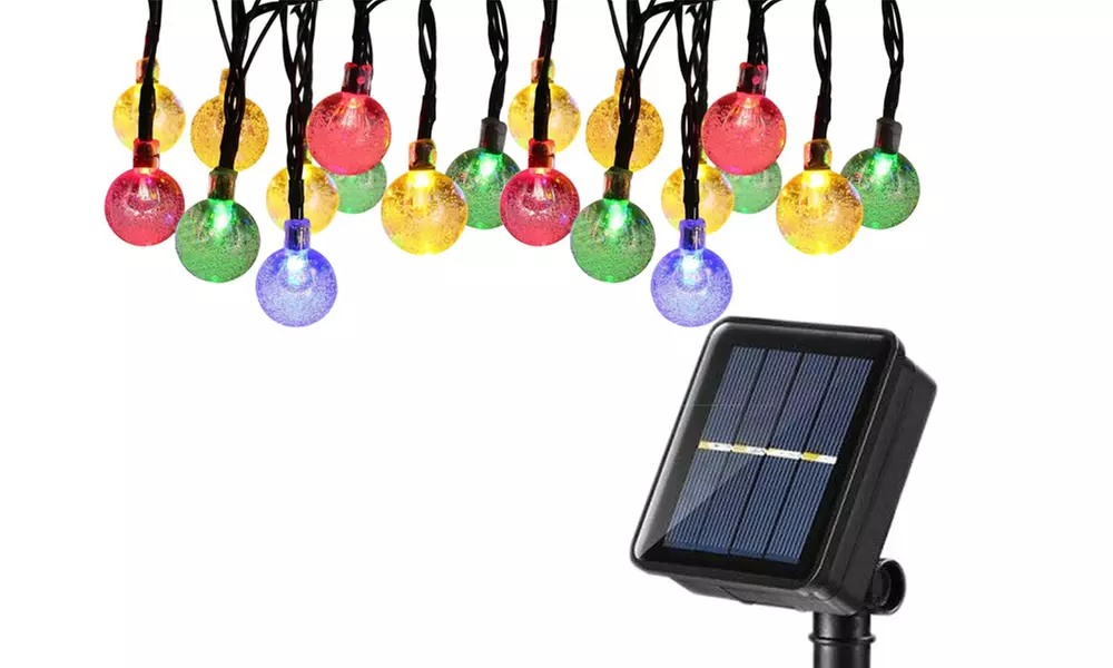 Solar-Lichterkette mit 20 LED-Leuchten
