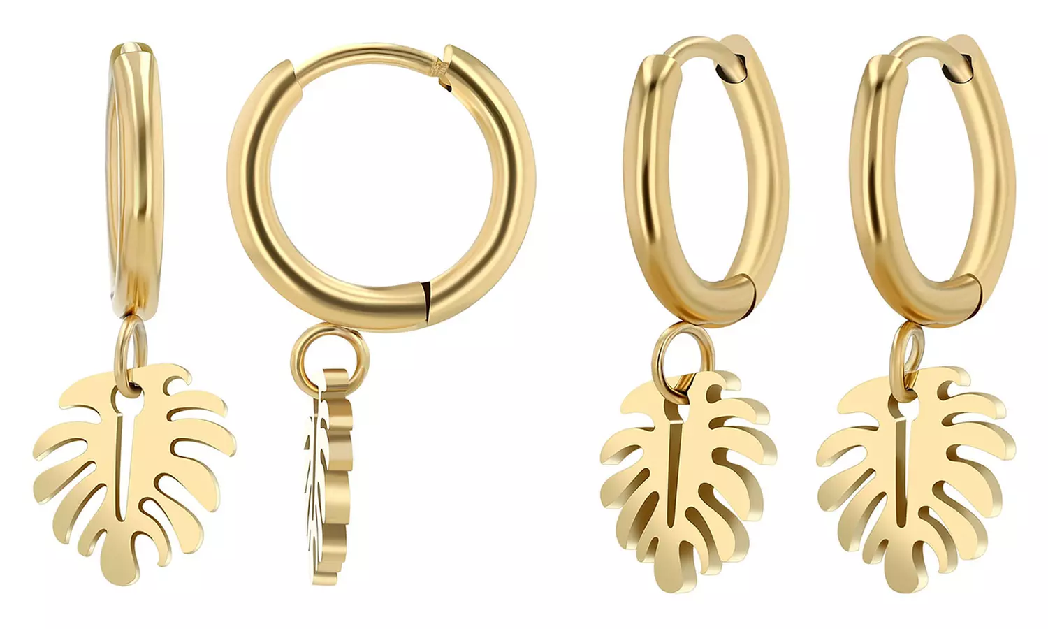 Akzent EDS Creolen mit Anhänger nach Wahl in Gold oder Silber