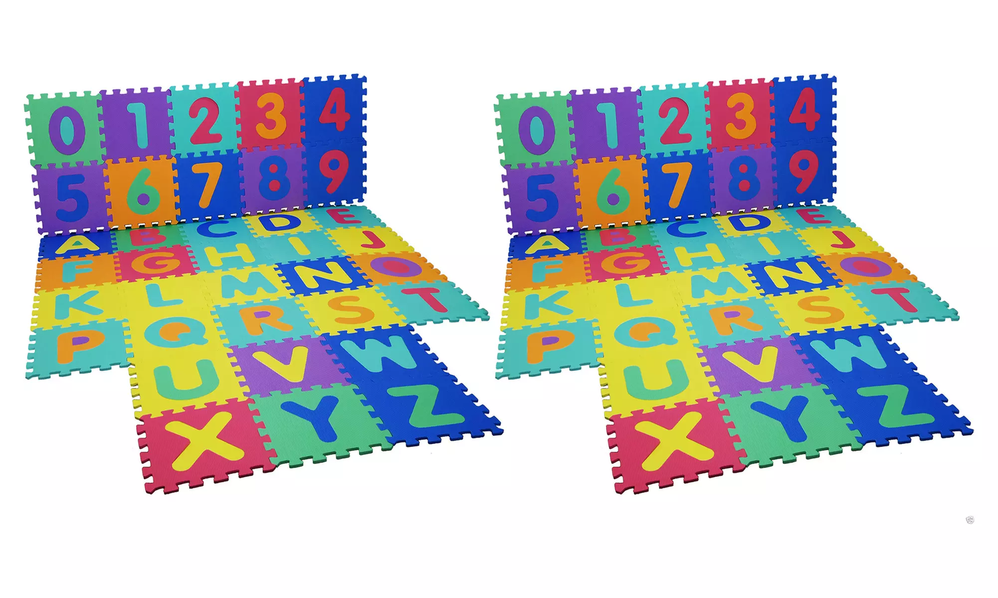 One or Two 36-Piece Kids' Foam ABC Puzzle Floor Mat Sets - Second Medium