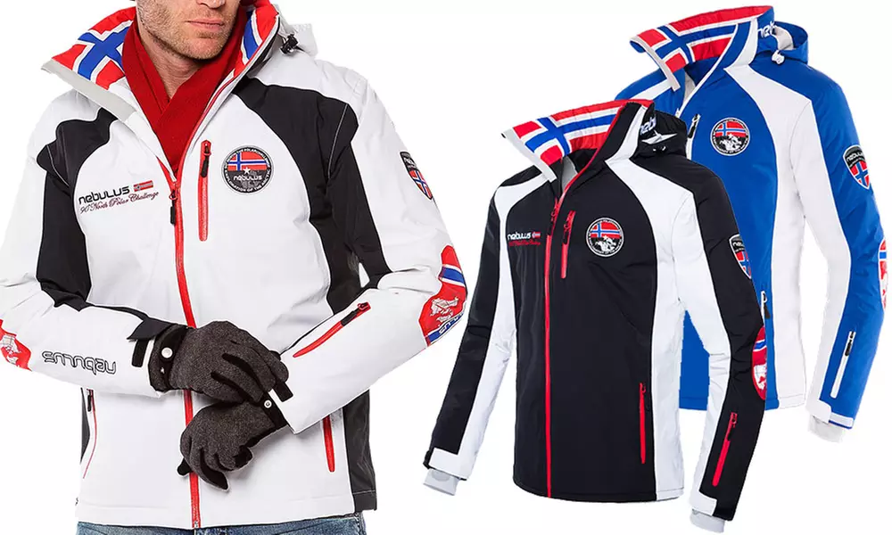 Nebulus Herren-Skijacke Maestro in Schwarz, Weiß oder Blau/Weiß in der Größe nach Wahl - Primary Image