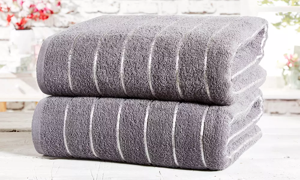 Set of Two 500gsm 100% Cotton Sandringham Luxury Bath Sheets