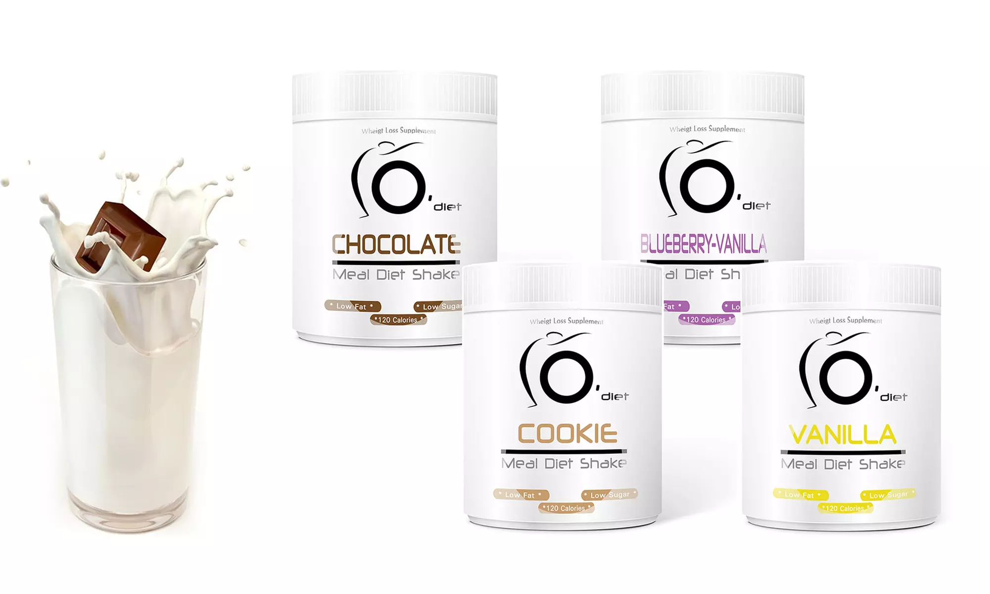 Line@Diet - Cure minceur milk-shake protéiné sans Gluten différentes saveurs - Primary Image