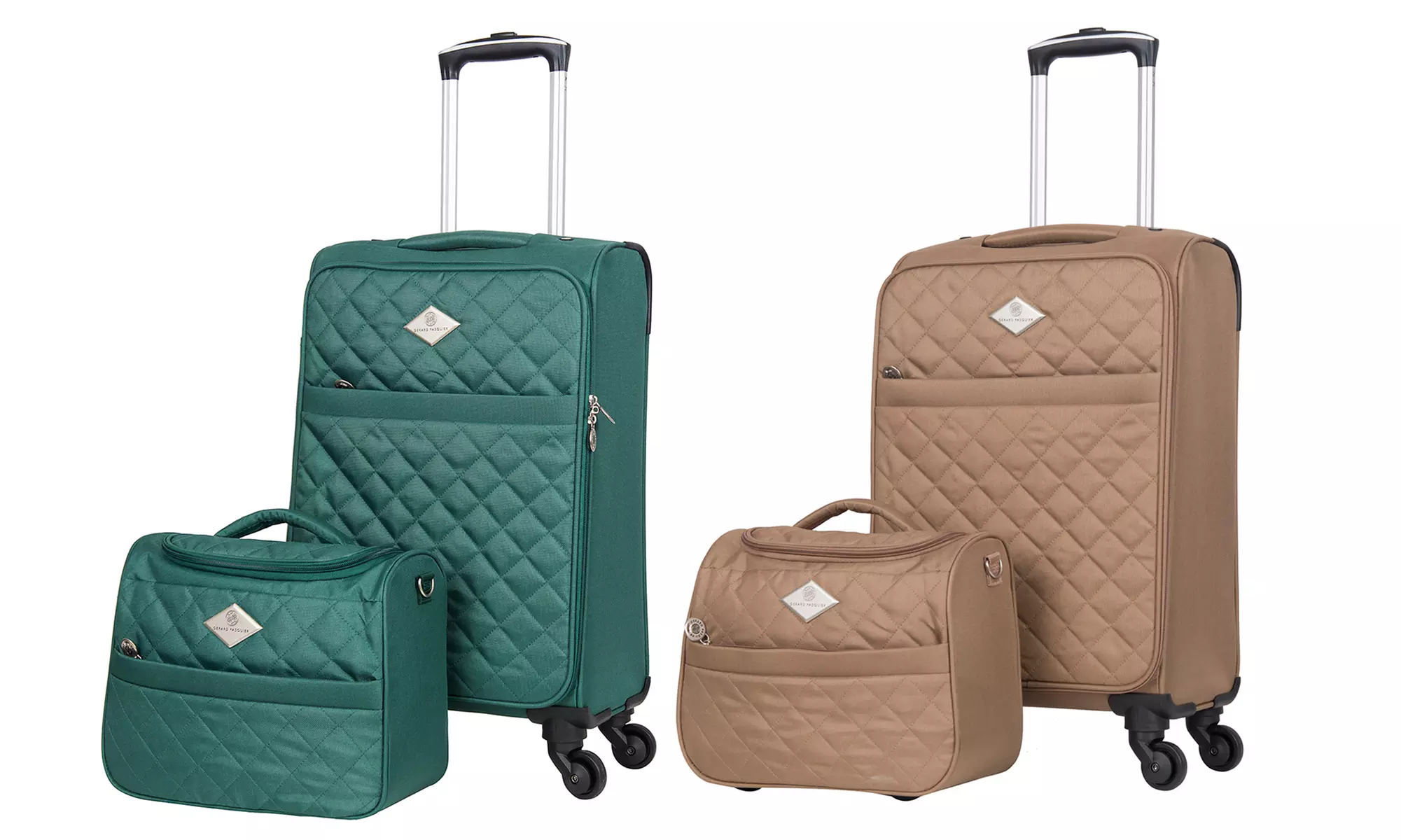 Set de 2 bagages "Lilas-H", valise cabine et vanity, coloris au choix, livraison offerte - Primary Image