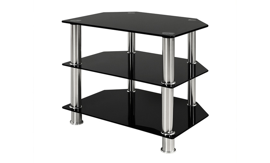 Glass TV Stand | Groupon Goods