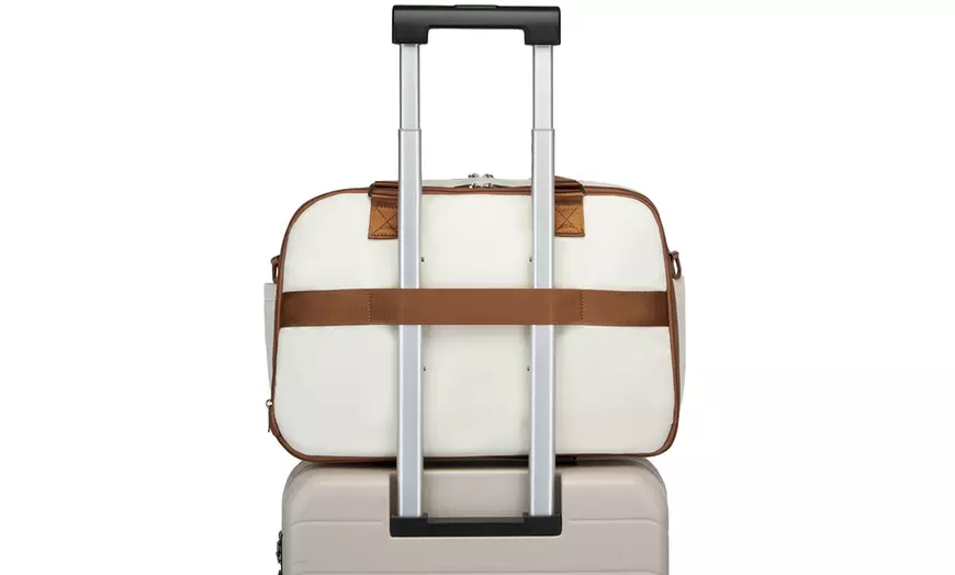 Image 14: 20L Expandable Travel Duffel Bag with Wet-Dry Compartment 