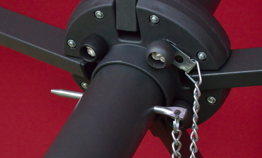 Image 5: Outsunny 4.4m Double-Sided Sun Umbrella Garden Parasol