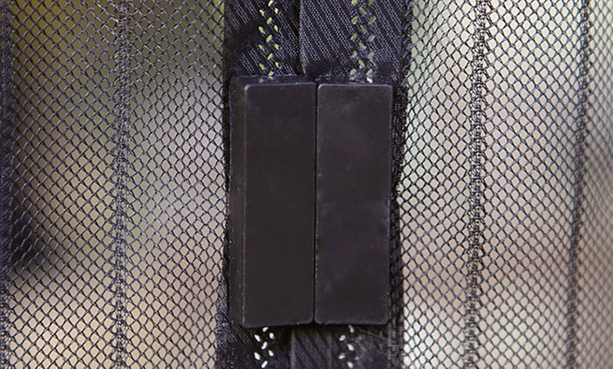 Image 3: Magnetic Door Mesh Screen