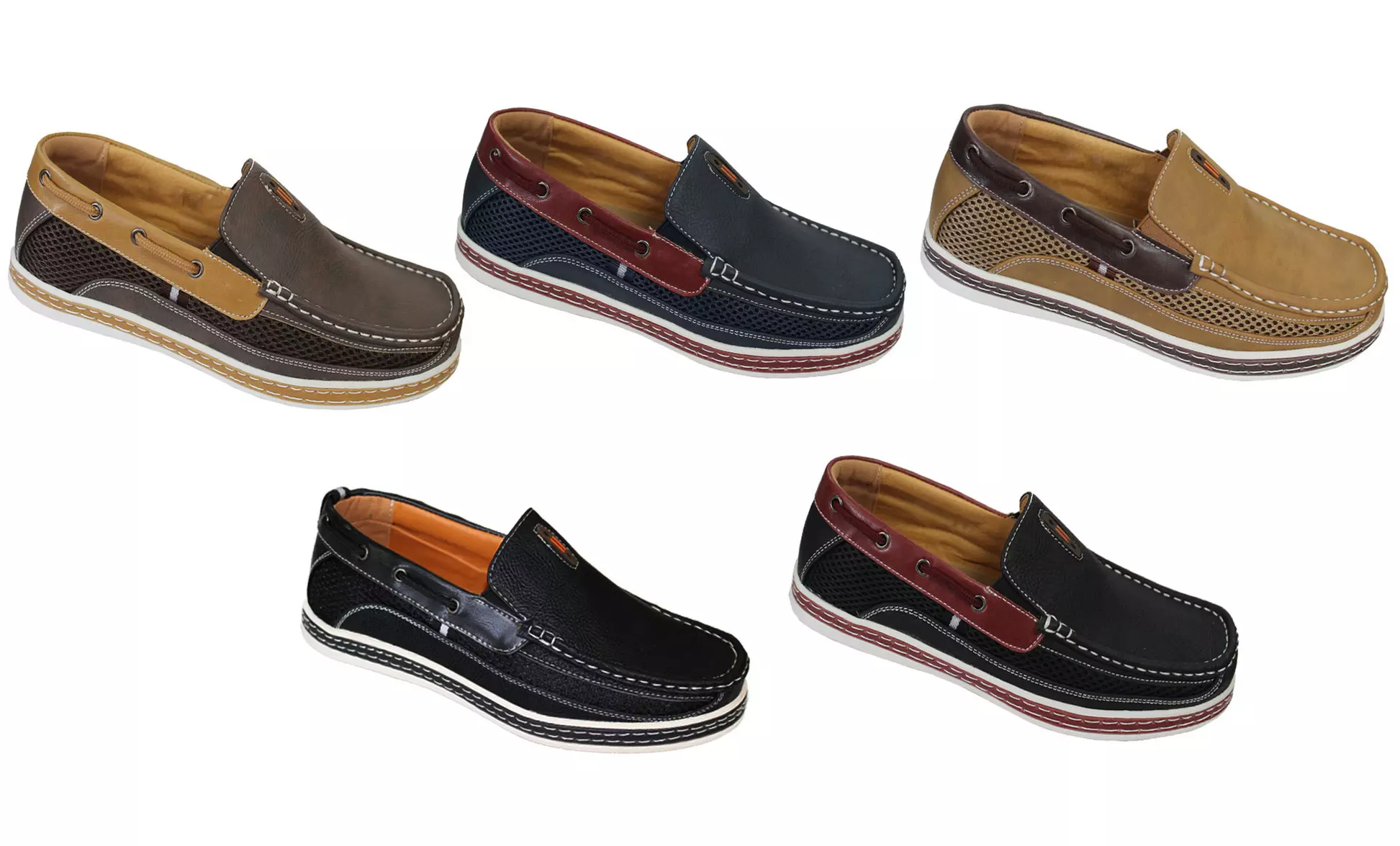 Frenchic Collections Men's Two-Tone Slip On Loafers - Primary Image