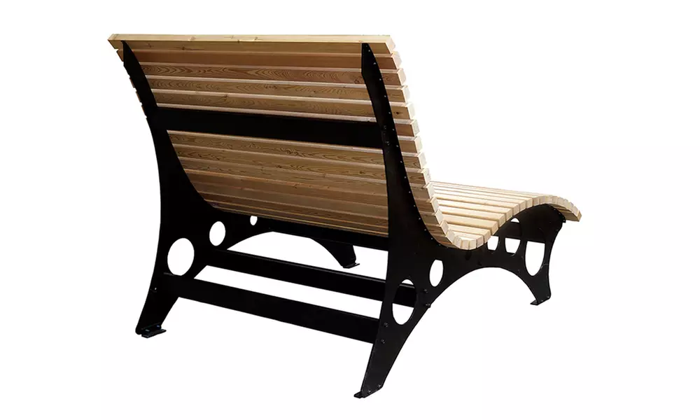 Home Deluxe Wellenholzholzliege „Taiga“