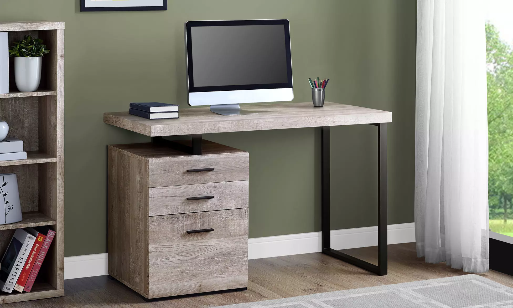 Neil Sleek and Contemporary Computer Desk - Primary Image