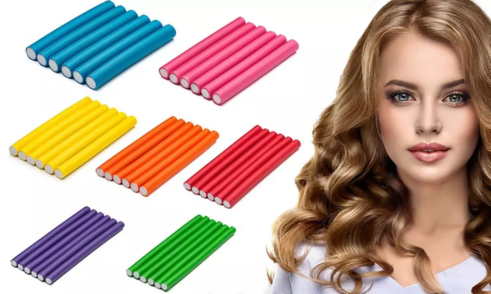 (42-Pack) 7'' Flexible Curling Rods for Short to Long Hair - Primary Image