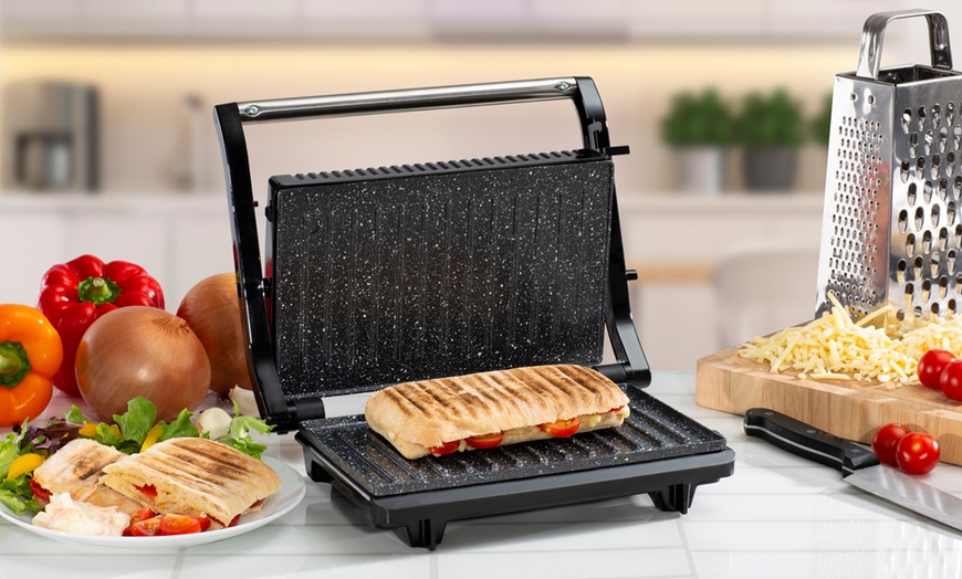 Image 1: Daewoo Non-Stick Panini Press