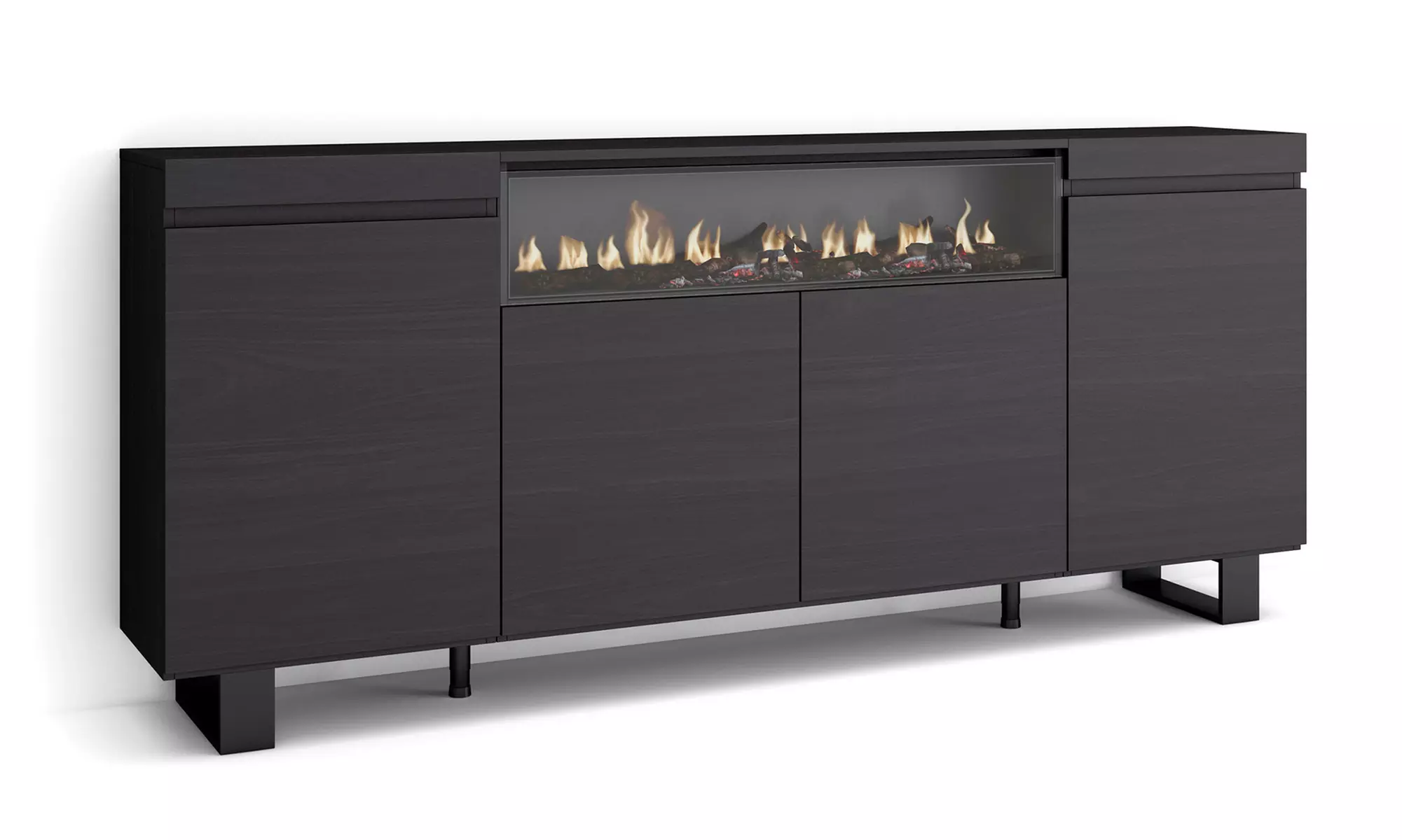 Sideboard mit LED-Elektrokamin