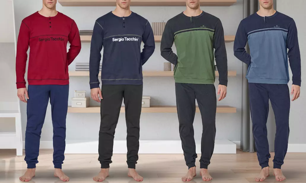 Sergio Tacchini Herren-Schlafanzug in der Farbe und Größe nach Wahl - Primary Image