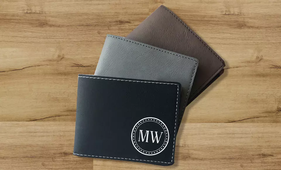 Custom Bi-Fold Wallet With Initials
