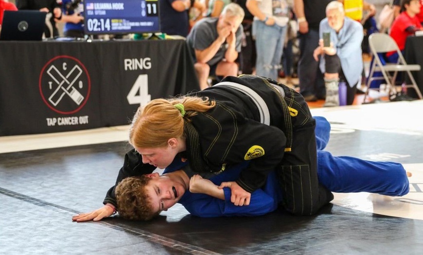 Image 1: Unlimited Jiu Jitsu Class(1/4 Weeks, Ages 3+) or 1 Hr Recovery Session