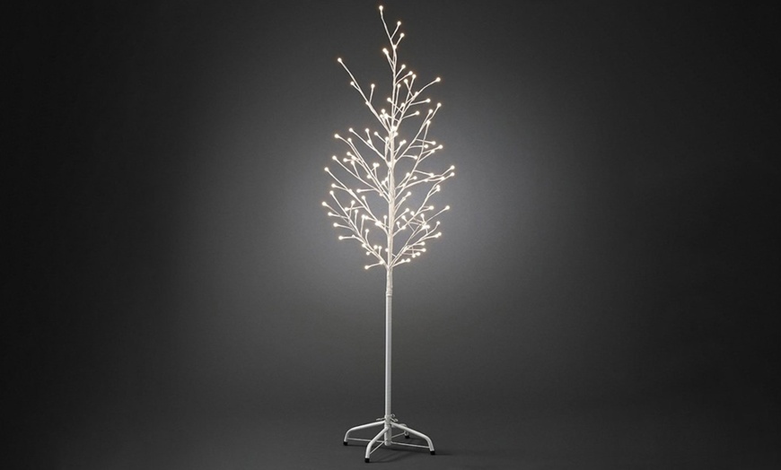 Image 1: Large 7ft Pre-Lit Birch Twig Christmas Tree