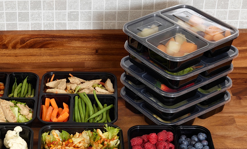 Image 3: Three-Compartment Food Containers