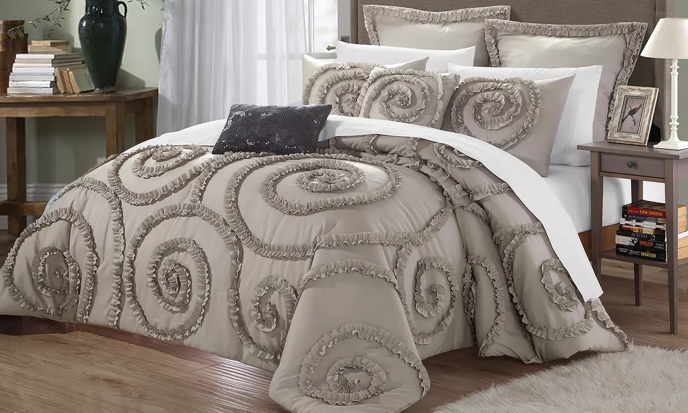 Remy Floral Ruffled Comforter Set (7-Piece) - Primary Image