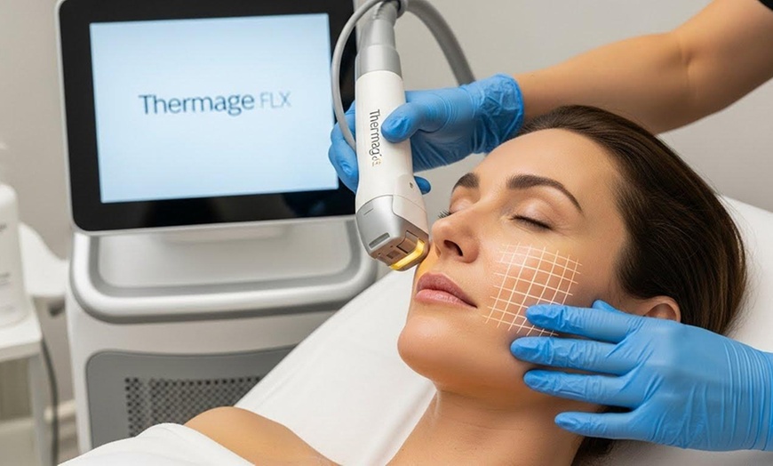 Image 3: 1 or 3 New Thermage Oligio: Face Only or with Neck|Age 35-65 (120 min)