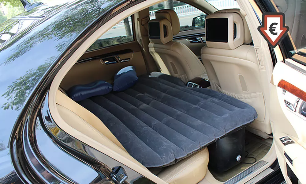 Aufblasbare Outdoor-Auto-Matratze inkl. Luftpumpe und Reparaturset - Primary Image