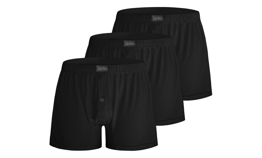 Image 4: Set da 3 boxer per uomo in cotone mercerizzato Liabel