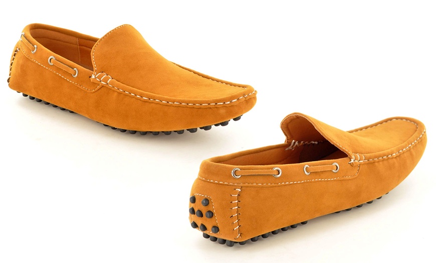 Image 22: Men's Faux Suede Casual Loafers