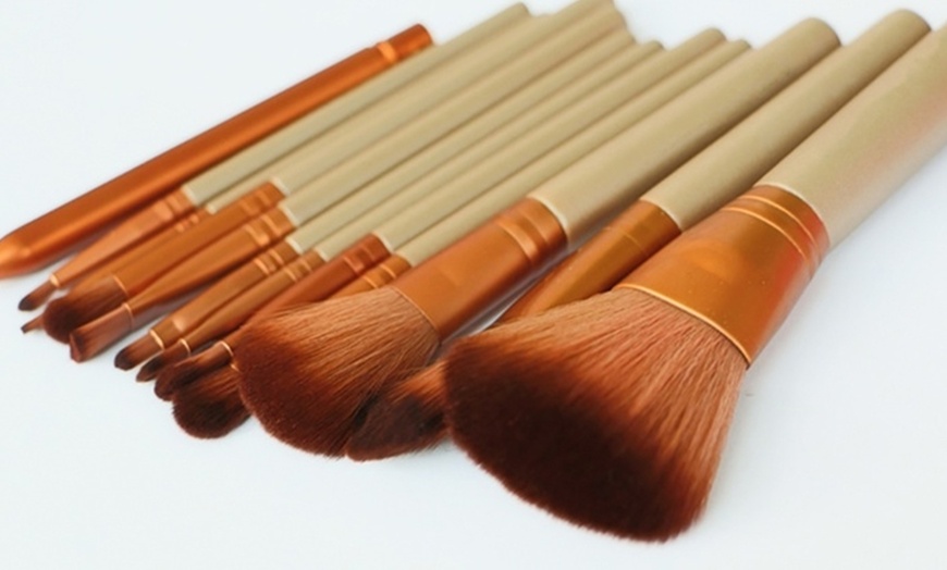 Image 5: One, Two or Three 12-Piece Makeup Brush Sets with Metal Cases