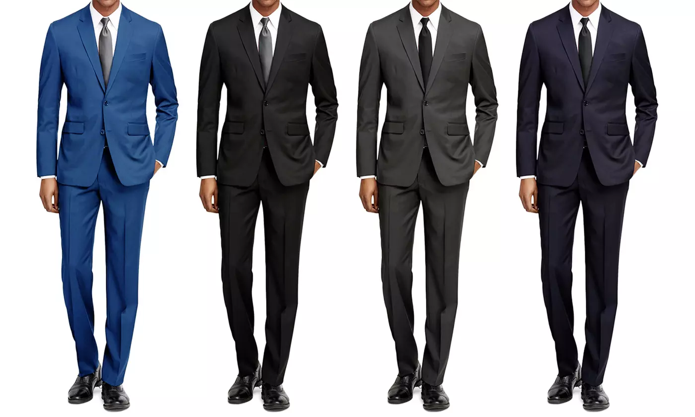 Buy 1 Get 1 Free: Braveman Men's Slim-Fit Suits - Primary Image