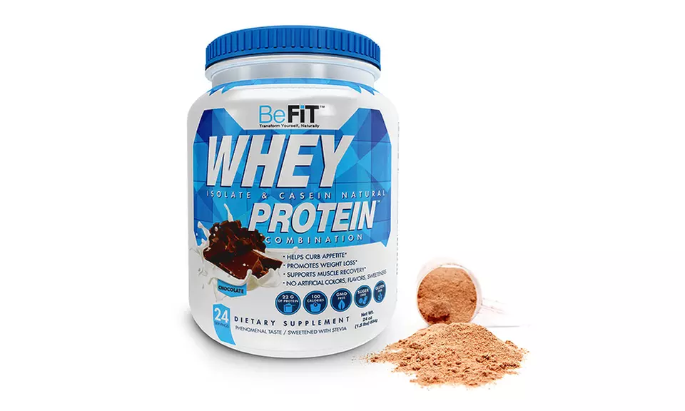 BeFit Whey-Isolate and Casein Natural-Protein Dietary Supplement (25-Serving Tub) - Second Medium