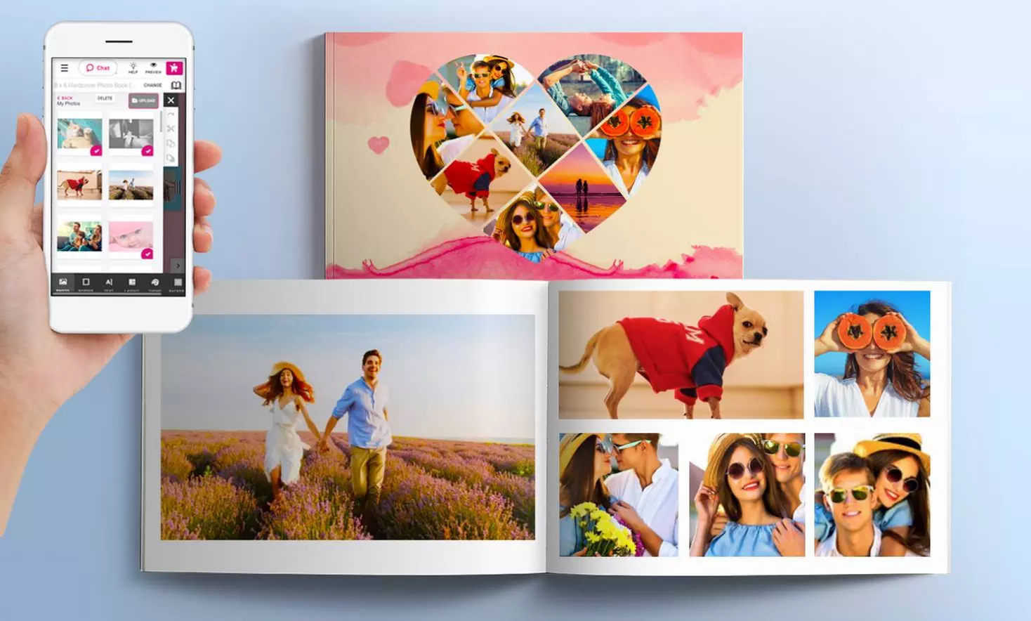 Album photo couverture rigide A5 ou A4 de 100 p max avec Printerpix - Primary Image